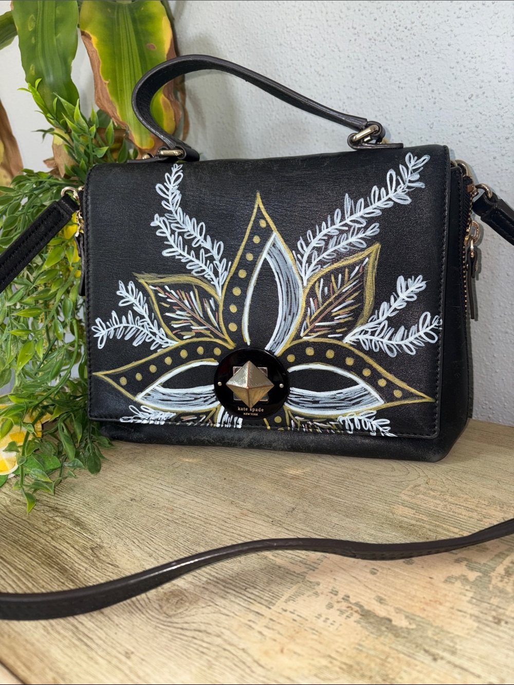 KS Upcycled Floral CrossBody Bag
